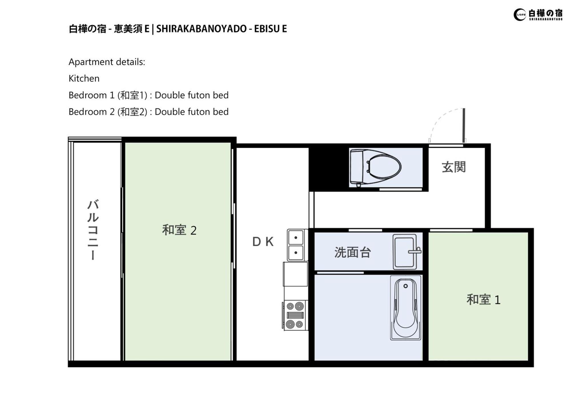 Shirakabanoyado - Ebisu 惠美须 Apartment