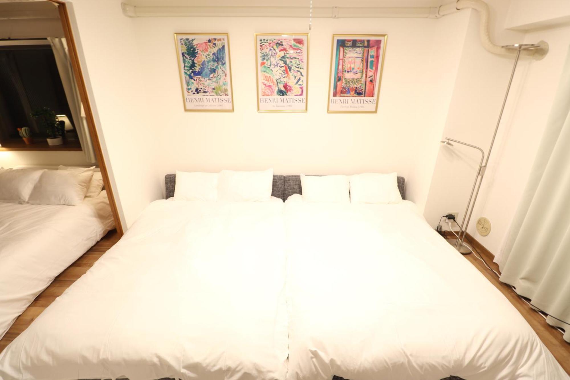 大阪中心街 道頓堀徒歩10分!!! 日本橋駅 徒歩10分 ホテルリネン使用 1003 Apartment *