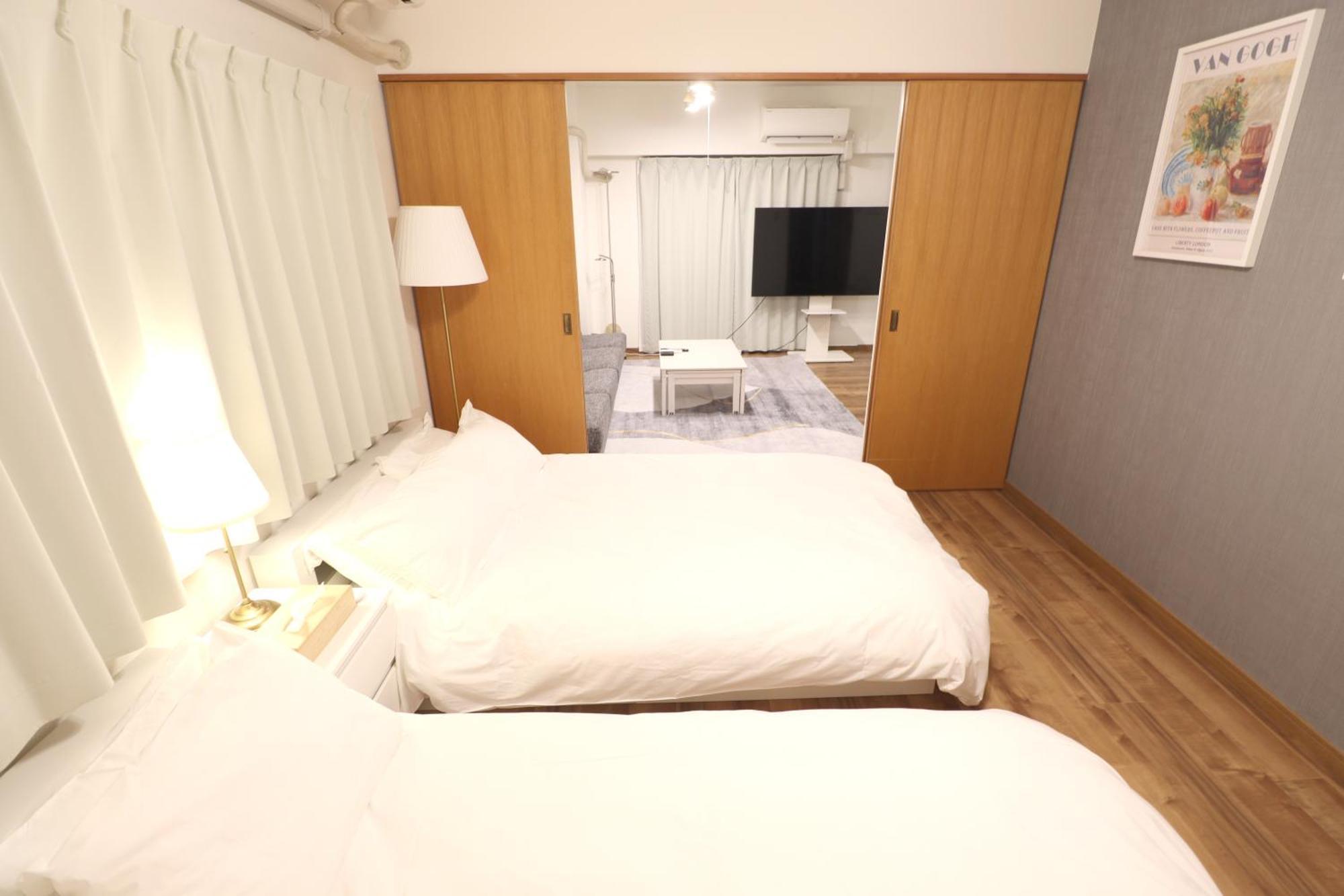 大阪中心街 道頓堀徒歩10分!!! 日本橋駅 徒歩10分 ホテルリネン使用 1003 Apartment *