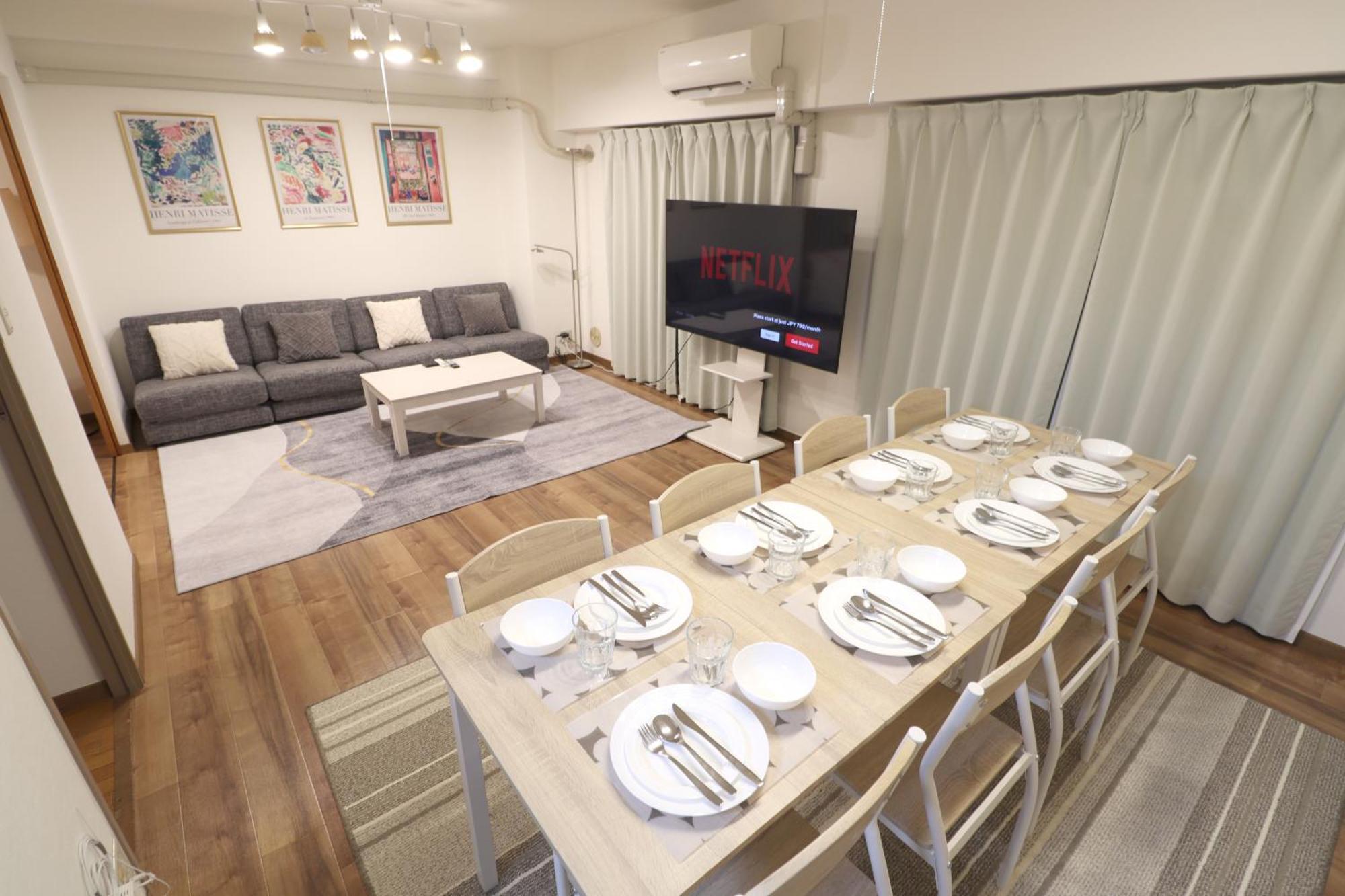 大阪中心街 道頓堀徒歩10分!!! 日本橋駅 徒歩10分 ホテルリネン使用 1003 Apartment Osaka