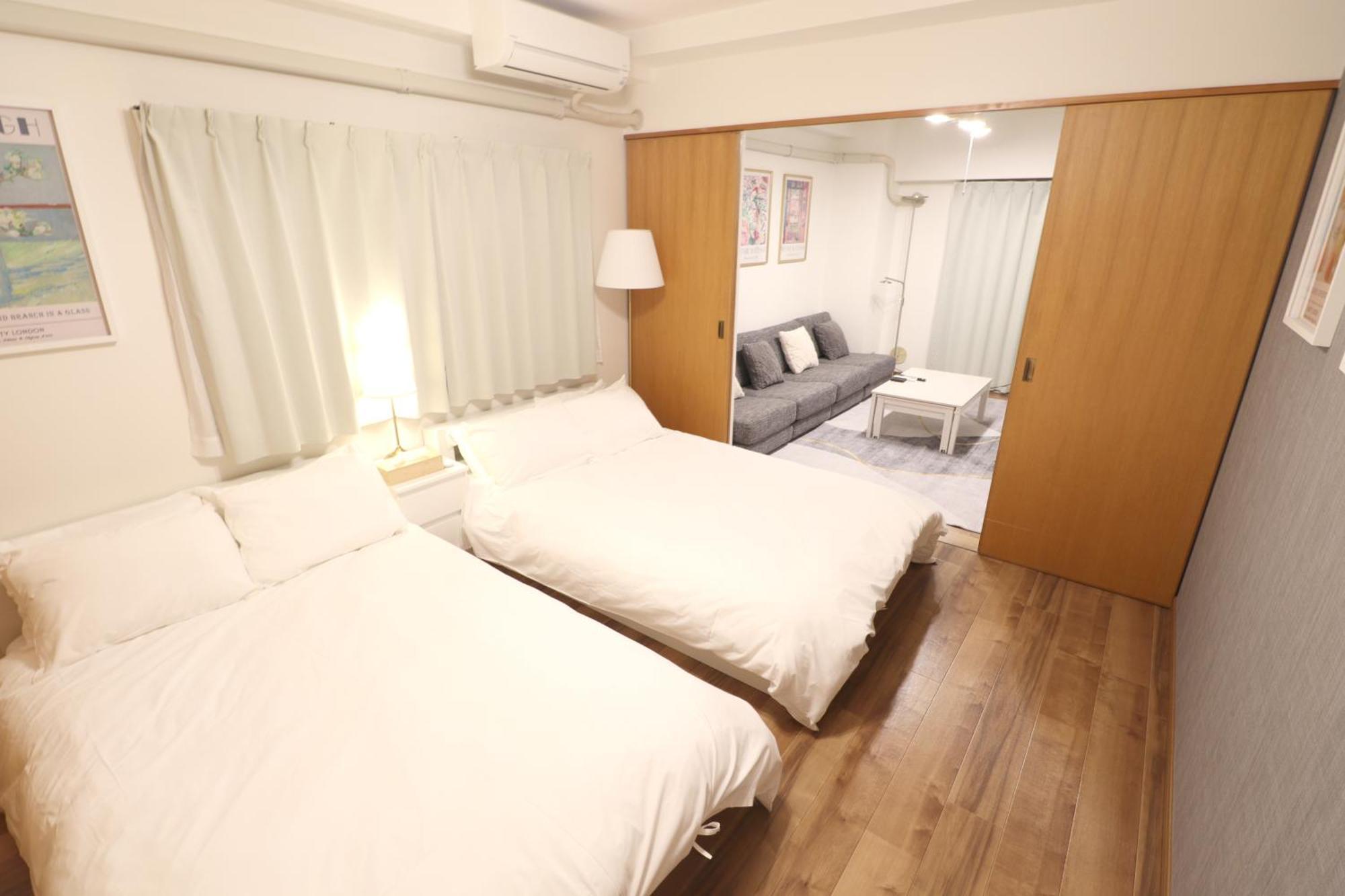 大阪中心街 道頓堀徒歩10分!!! 日本橋駅 徒歩10分 ホテルリネン使用 1003 Apartment Osaka