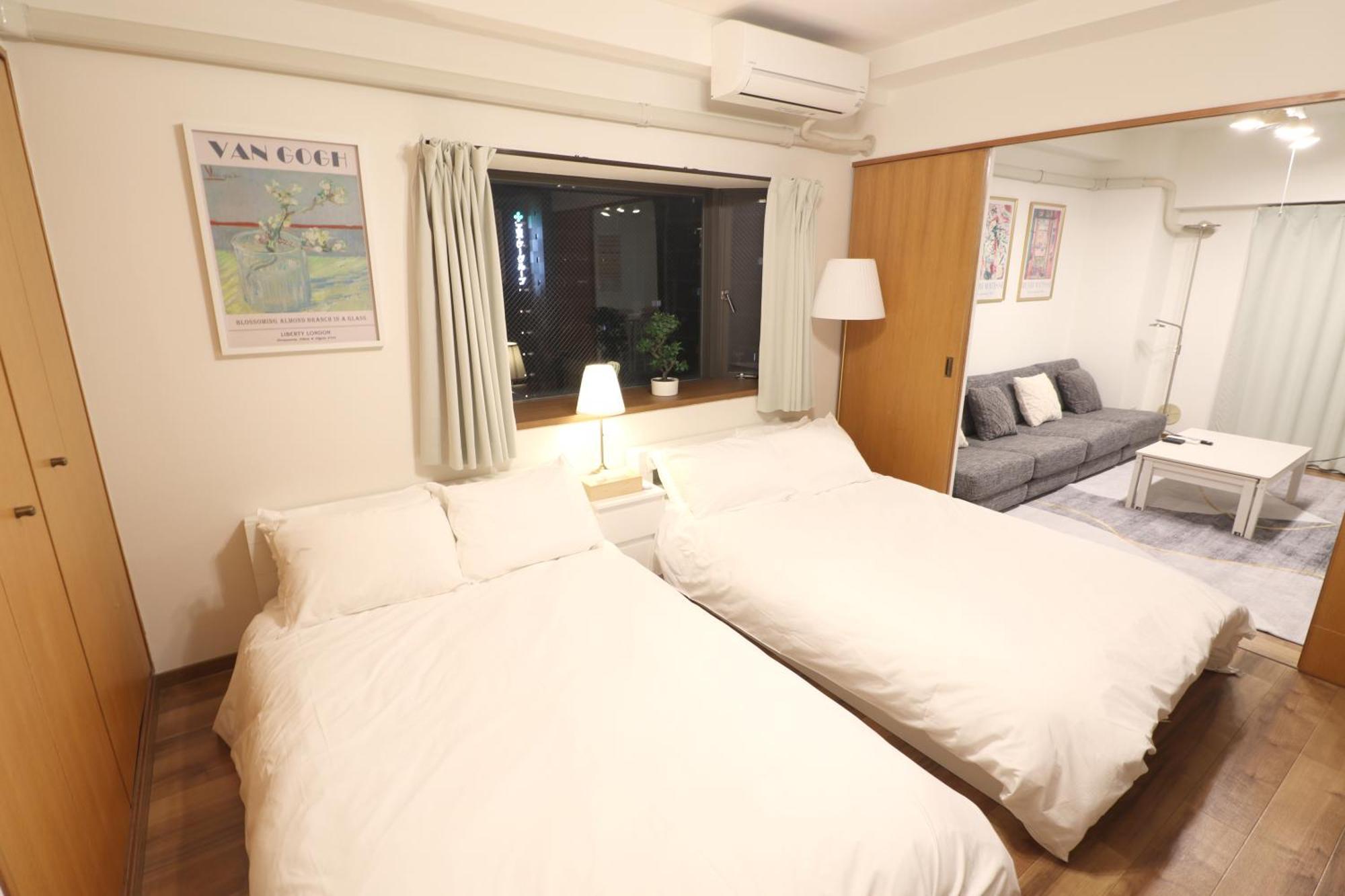 Apartment 大阪中心街 道頓堀徒歩10分!!! 日本橋駅 徒歩10分 ホテルリネン使用 1003 Osaka