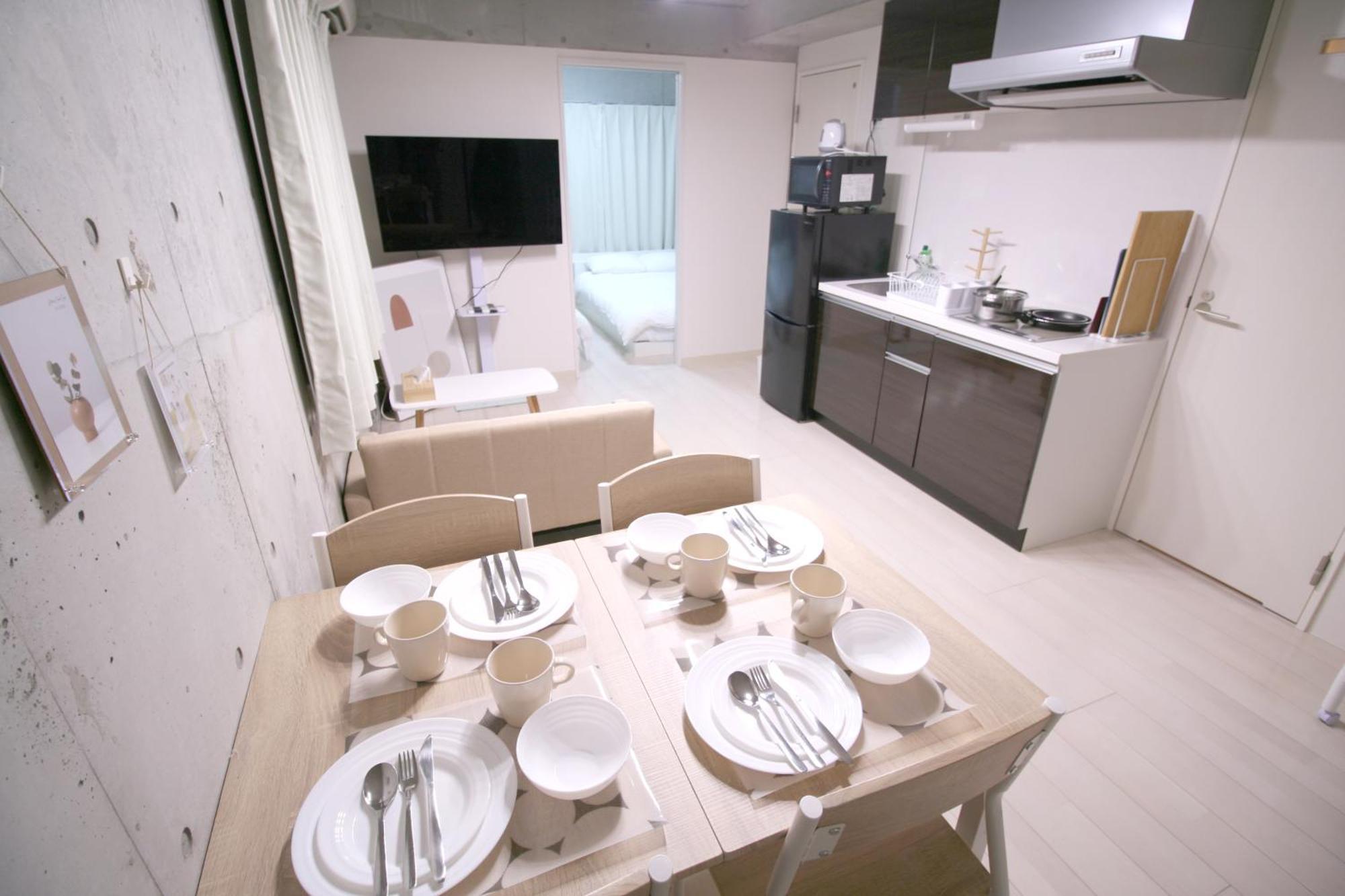 Newopen 今宮駅徒歩2分大国町駅5分 難波道頓堀も徒歩圏内 ホテルリネン使用 Apartment Osaka