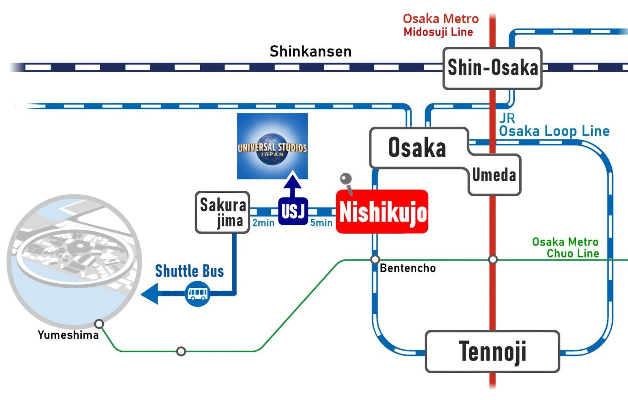 Usj 2 Stops, Umeda&dotonbori 8mins, Ninja Style Sv1 Guest house *