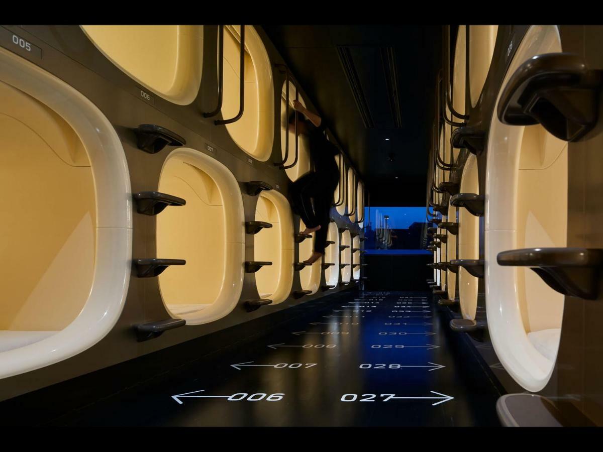 Capsule hotel Nine Namba Station Osaka