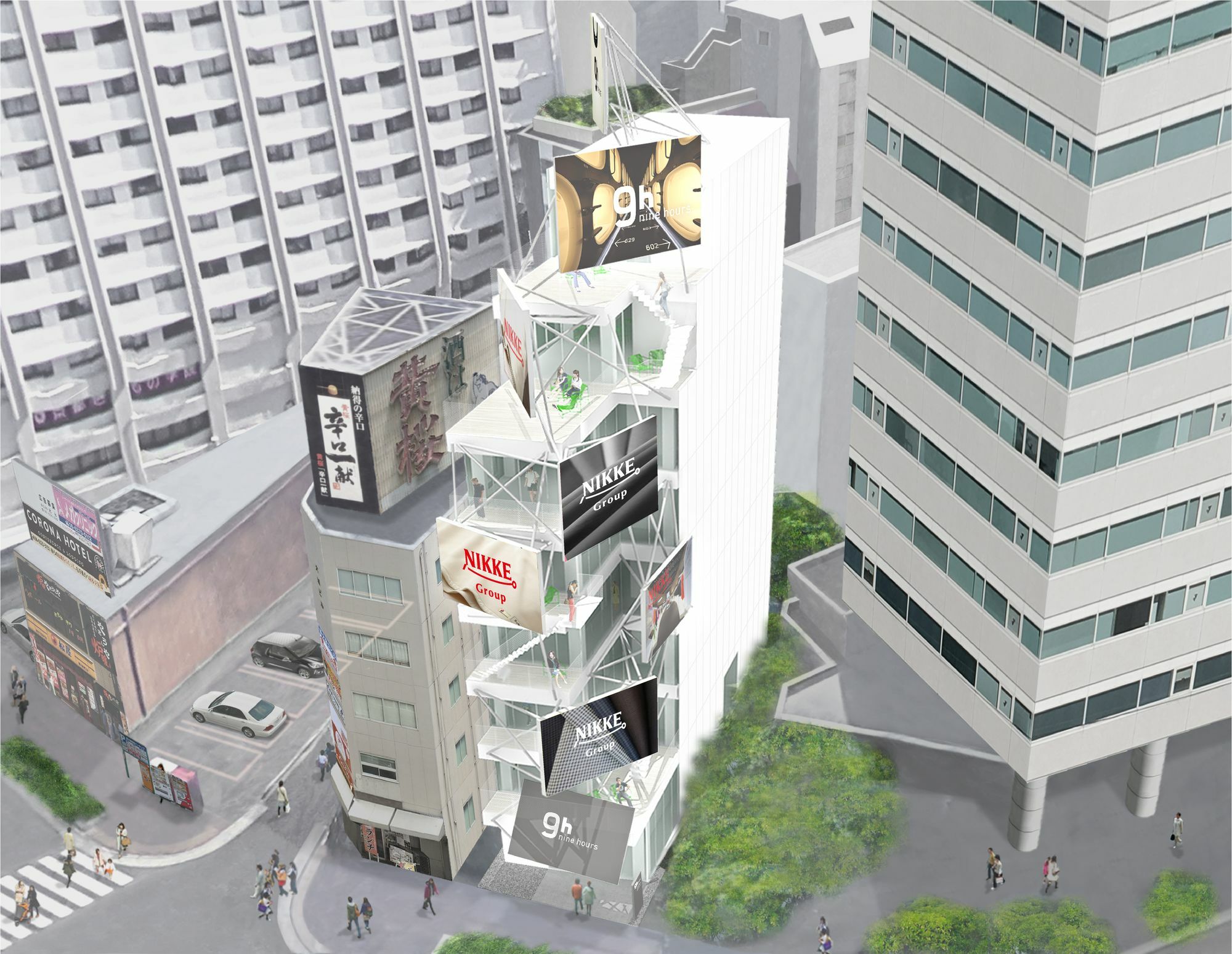 Capsule hotel Nine Shin Station