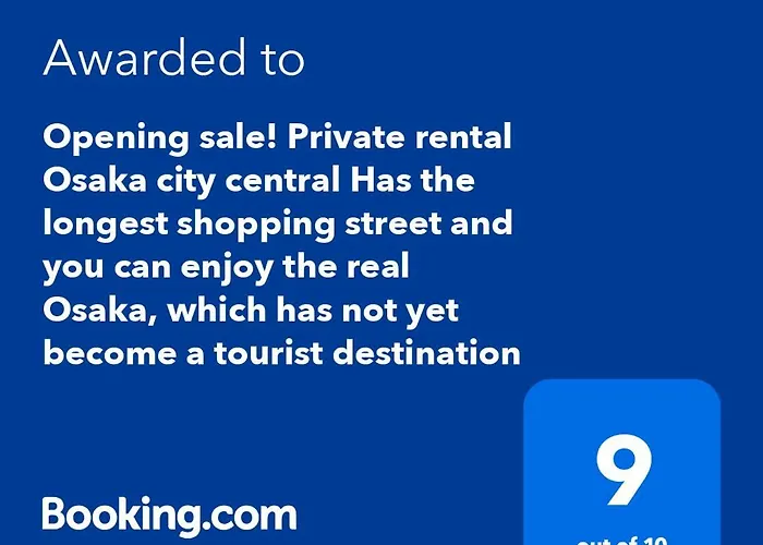 #803 Opening Sale! Private Rental Osaka City Central Has The Longest Shopping Street And You Can Enjoy The Real Osaka, Which Has Not Yet Become A Tourist Destination
