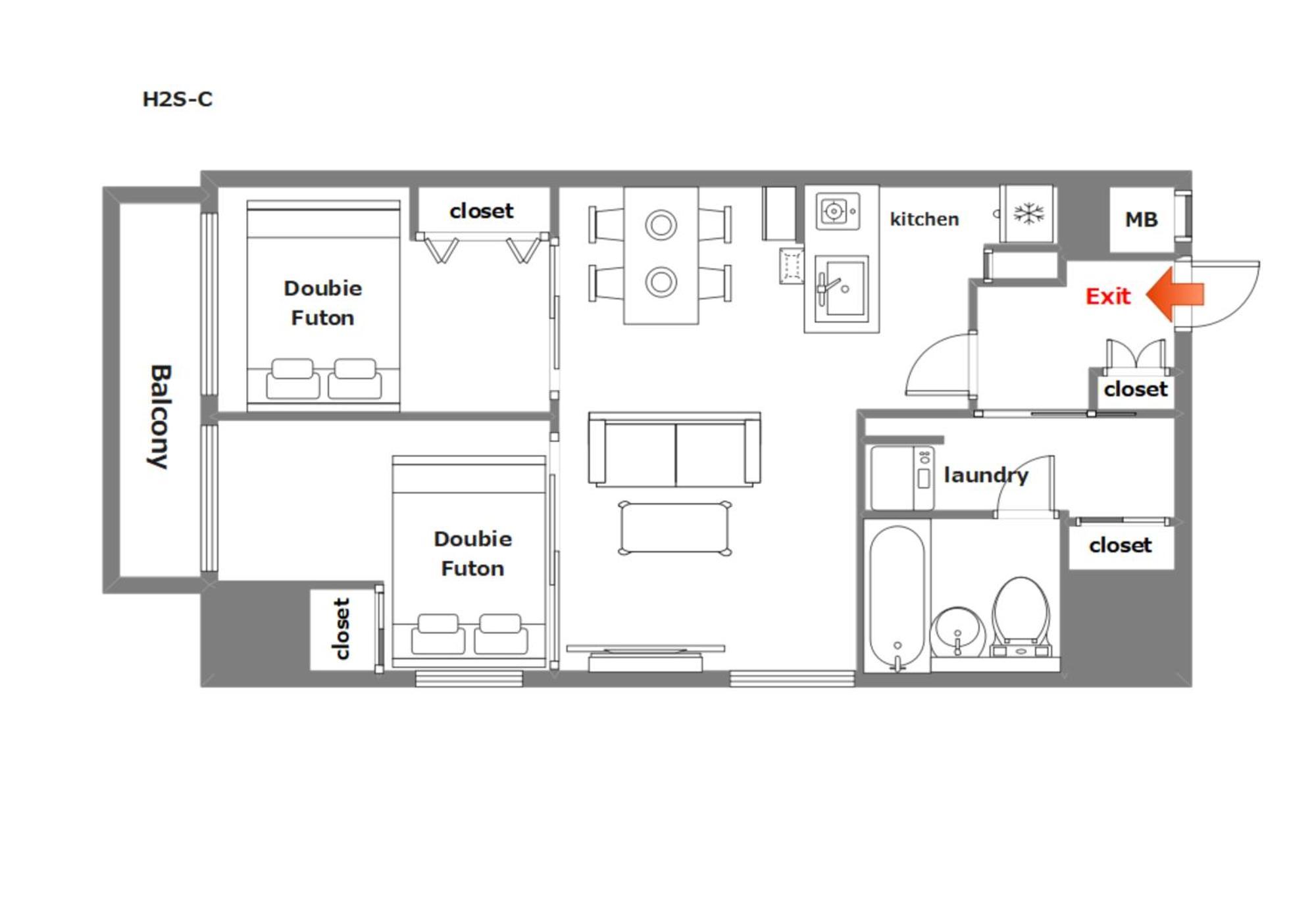 Apartment H2h Shinsaibashi